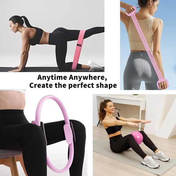 New Pilates Ring Set or Yoga Starter Kit - Picture 5 of 8